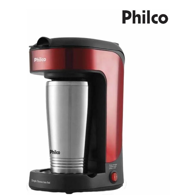 Cafeteira-Philco-Thermo-Inox-Red-Com-Copo-Termico-Portatil Cafeteira-Philco-Thermo-Inox-Red-Com-Copo-Termico-Portatil