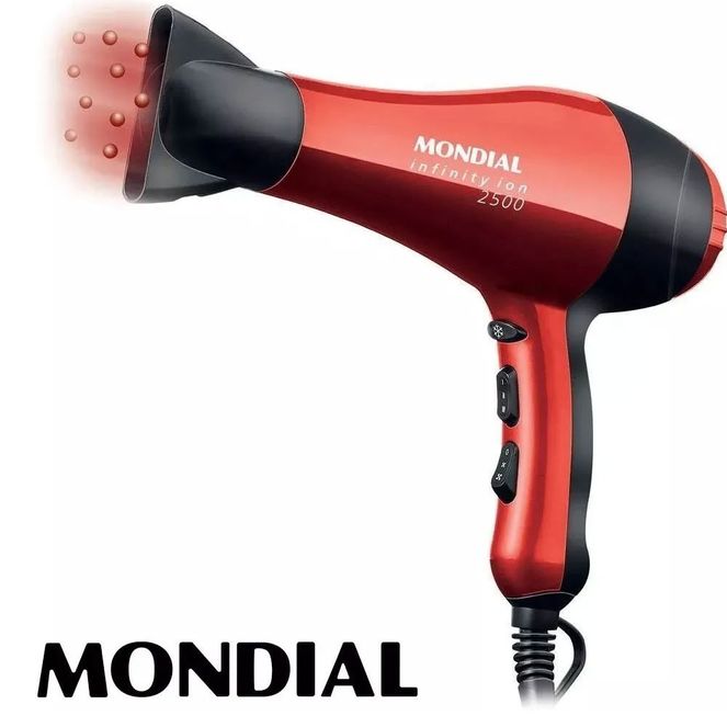Secador-De-Cabelo-Mondial-1900w-Infinity-Tourmaline-Ion-Jato Secador-De-Cabelo-Mondial-1900w-Infinity-Tourmaline-Ion-Jato