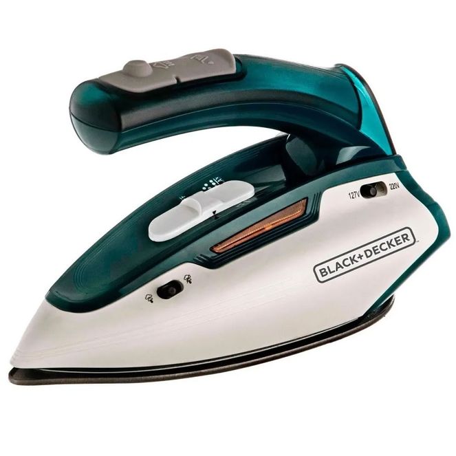 Ferro-De-Viagem-Black-Decker-A-Vapor-E-Seco-Portatil-Dobrave Ferro-De-Viagem-Black-Decker-A-Vapor-E-Seco-Portatil-Dobrave
