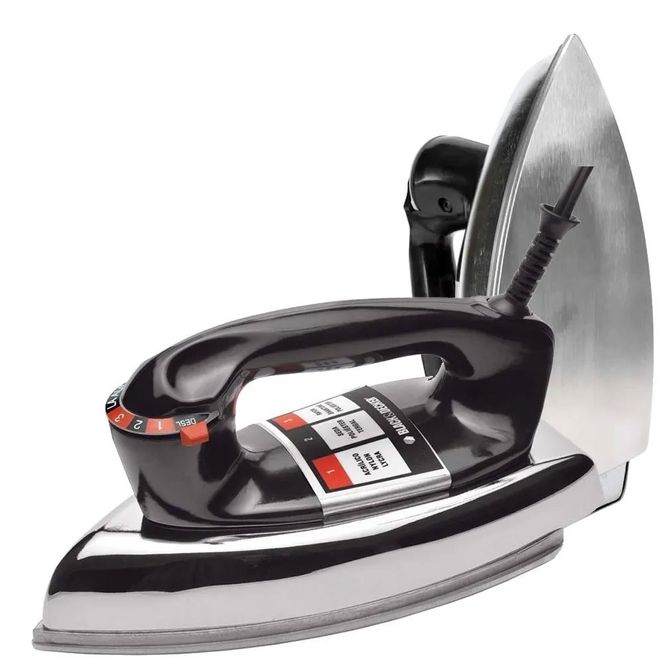 Ferro-De-Passar-Roupas-Black-Decker-Automatico-Seco-1200w Ferro-De-Passar-Roupas-Black-Decker-Automatico-Seco-1200w
