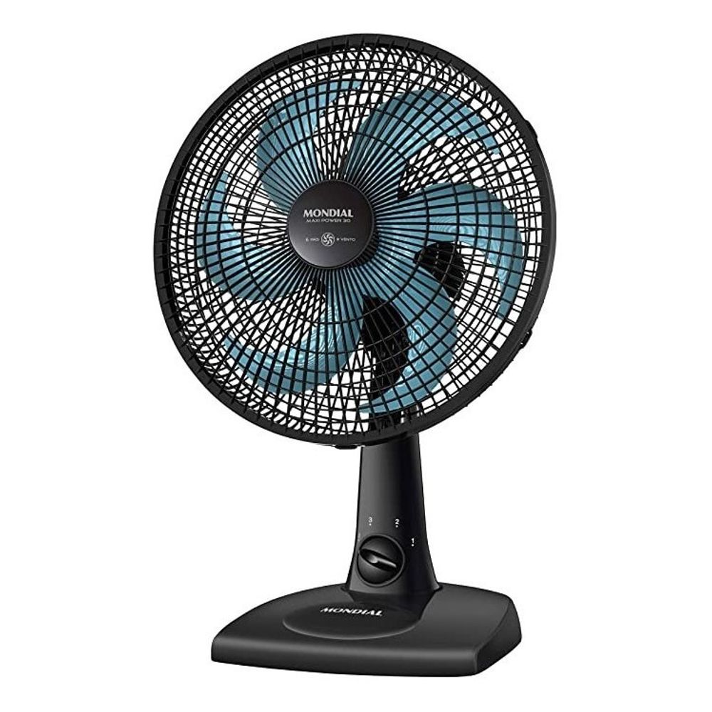 Ventilador Mondial Maxi Power Super 40cm 6 Pás 140w Preto - Lojaskubbo