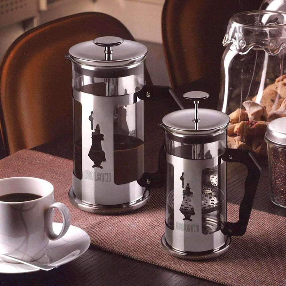 Cafeteira French Press Vidro E Inox 350 ml Preziosa Bialetti lojaskubbo