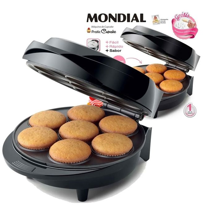 Maquina-Cupcake--Pao-De-Queijo-E-Petit-Gateau-Mondial-1000w Maquina-Cupcake--Pao-De-Queijo-E-Petit-Gateau-Mondial-1000w