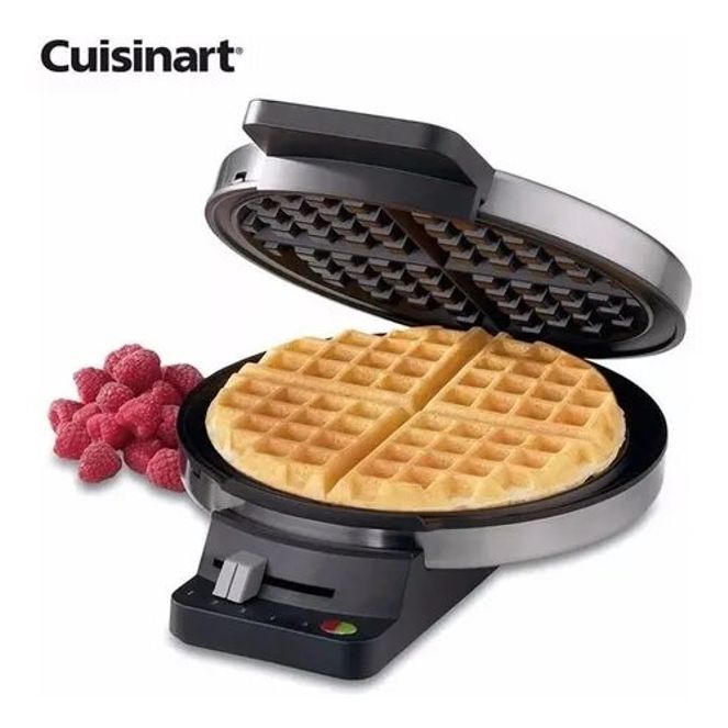 Maquina-De-Waffle-Belga-Cuisinart-Premium-1000w-Em-Aco-Inox Maquina-De-Waffle-Belga-Cuisinart-Premium-1000w-Em-Aco-Inox