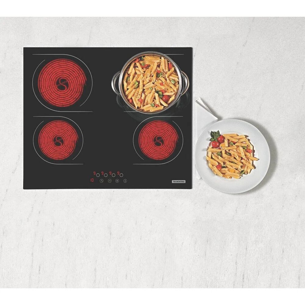 Cooktop Elétrico 4 Bocas Tramontina New Square lojaskubbo