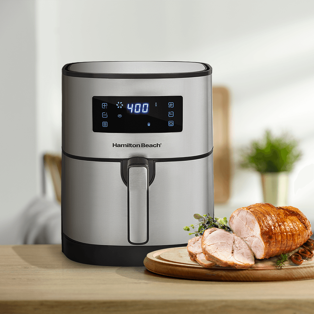 Fritadeira Elétrica Hamilton Beach Air Fryer 5l Painel Touch lojaskubbo