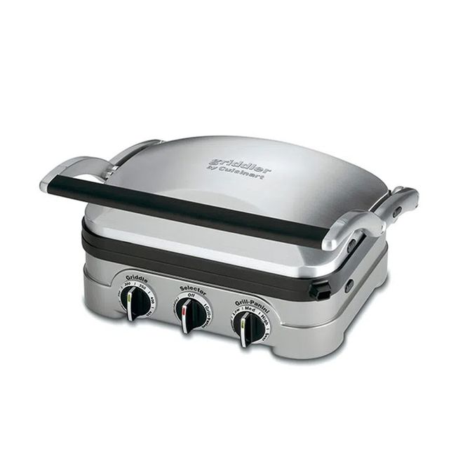 Grill-Chapa-Panini-Semipro-Cuisinart-Aco-Escovado-1500W-1 Grill-Chapa-Panini-Semipro-Cuisinart-Aco-Escovado-1500W-1