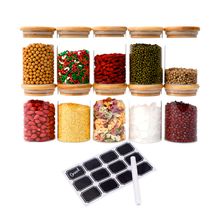 Kit-10-Potes-De-Vidro-Hermeticos-Redondo-Biscuitt-Orbb--300ml-Tampa-Bambu-1